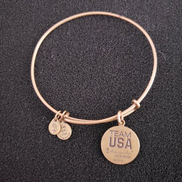 RARE - Alex and Ani - ATHENA MINERVA Charm Bracelet Bangle     31 - Picture 3 of 4